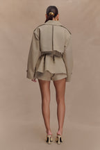 Elsje | Tailored Short Trench Coat with Classic Elegance