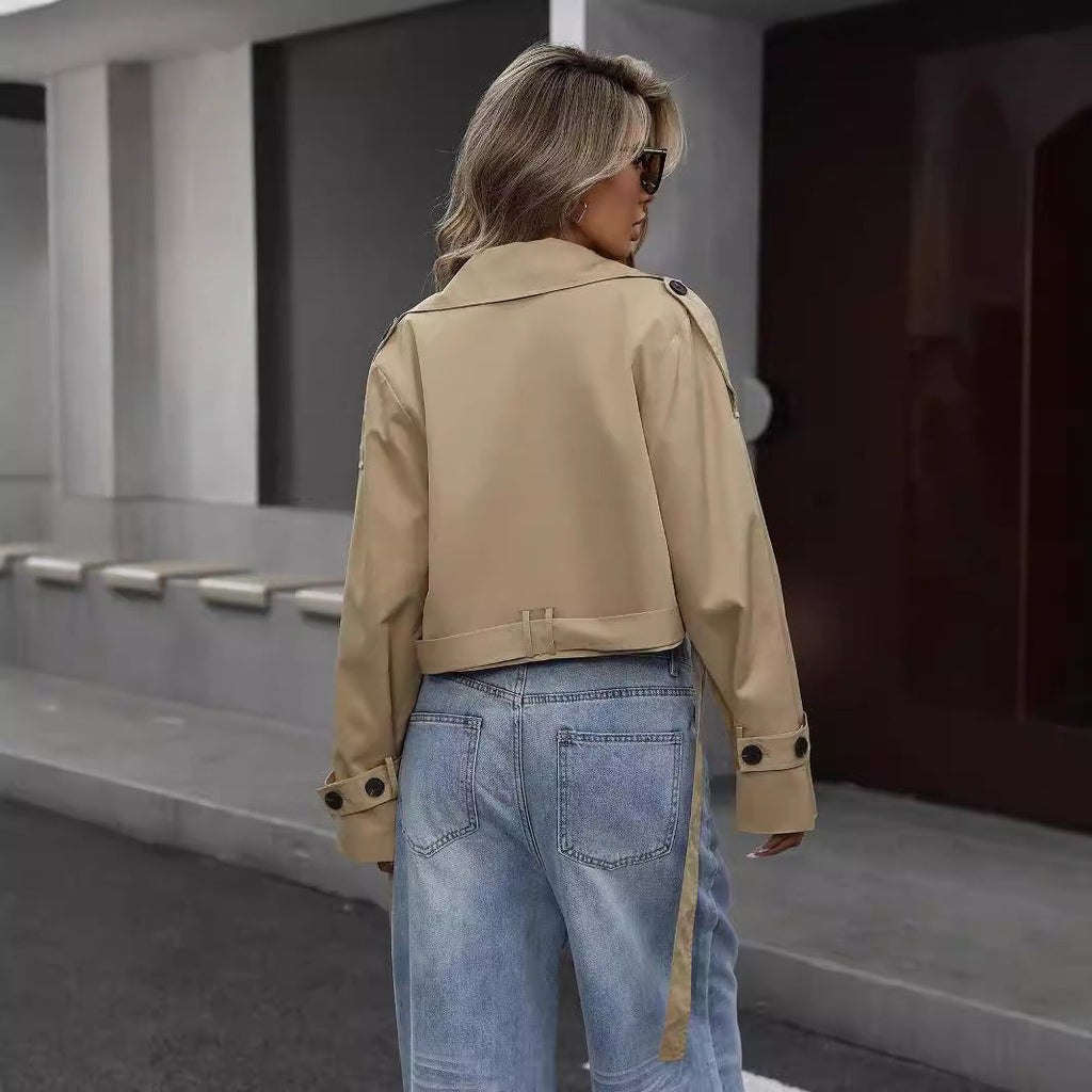 Myrthe | Stylish Short Trench Coat for Every Occasion