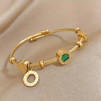 Jihan Chunky Emerald Bracelet