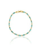 Dazzling Gold Turquoise Bracelet