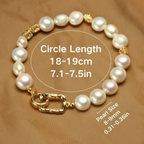 Elegant Baroque Pearls Bracelet