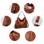 Vivian | Leather Hobo Bag + FREE Pouch Wallet