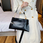 Chic Soft Leather Shoulder Bag | Spacious Fashion Handbag