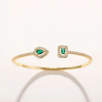 Elegant Gold Sculptural Bracelet