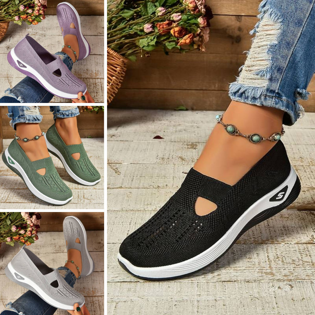 Claire | Breathable Knit Slip-On Sneakers