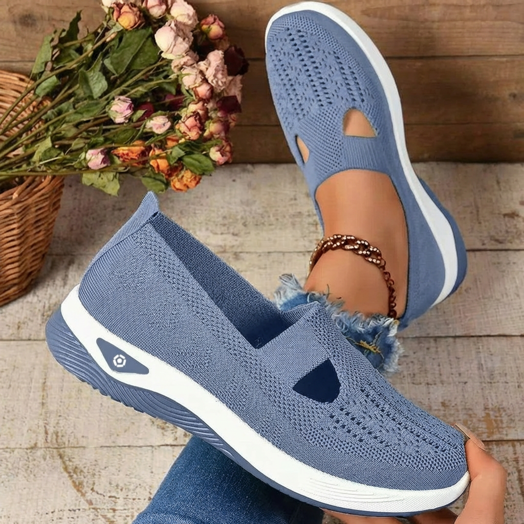 Claire | Breathable Knit Slip-On Sneakers