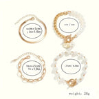 Luxe Layered Pearl Bracelet Set