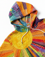 Laura™ | Bohemian Multicolor Patchwork Hoodie