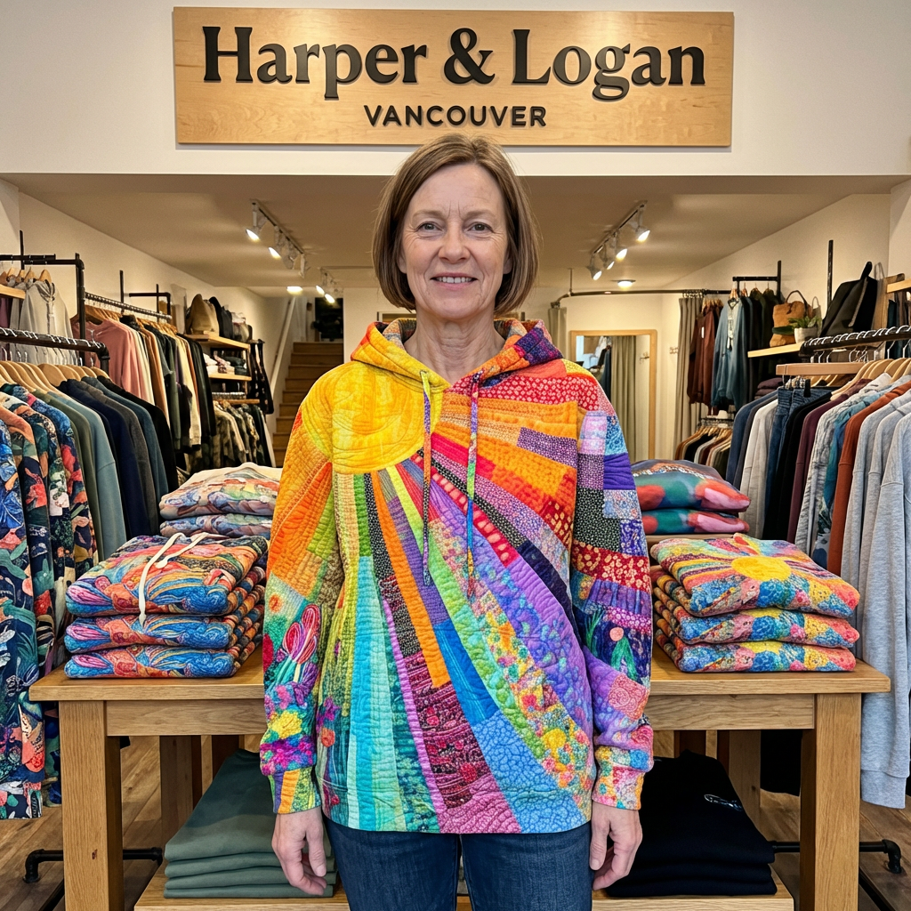 Laura™ | Bohemian Multicolor Patchwork Hoodie