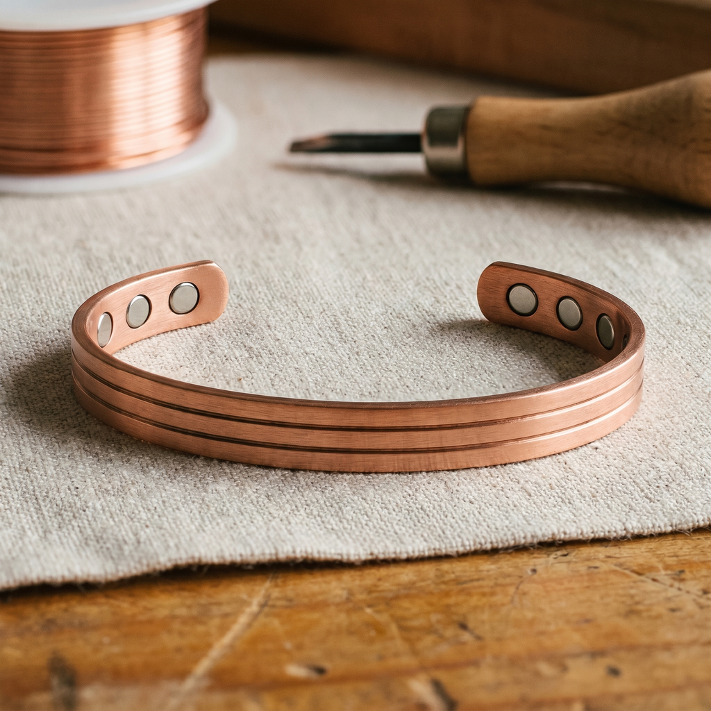 Furrow Copper Bracelet