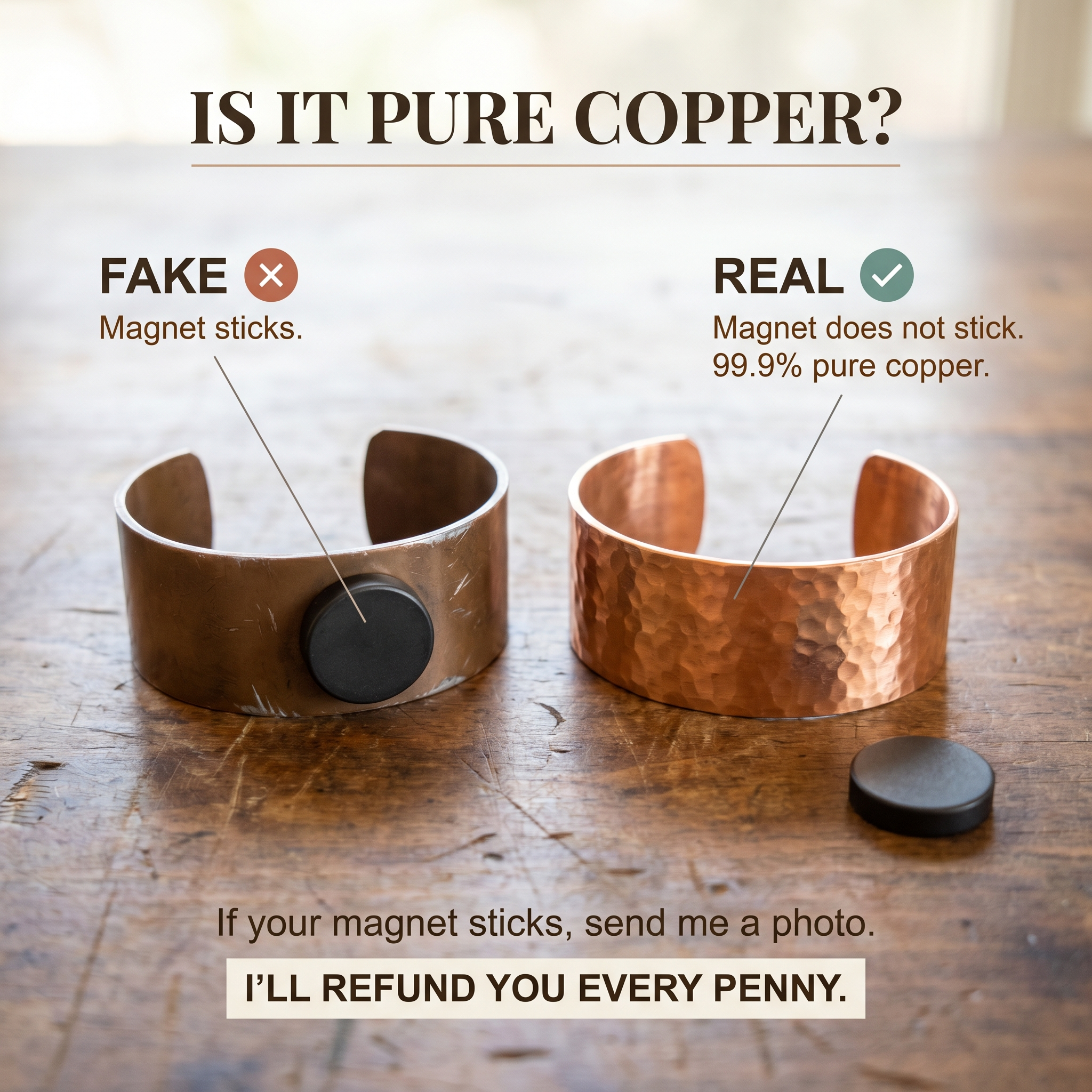 Grit Men's Copper Bracelet