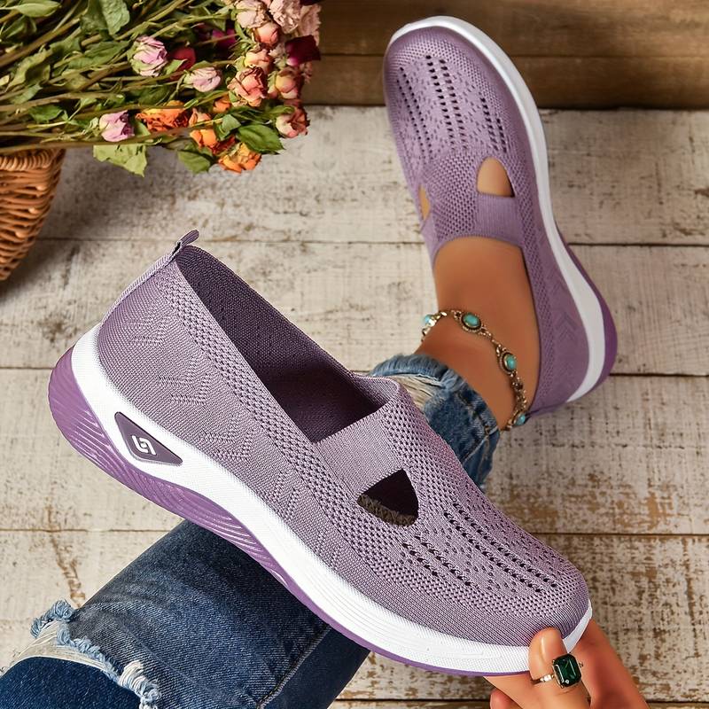 Claire | Breathable Knit Slip-On Sneakers