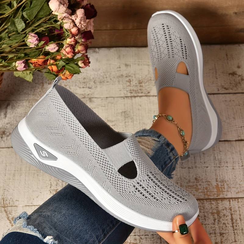 Claire | Breathable Knit Slip-On Sneakers