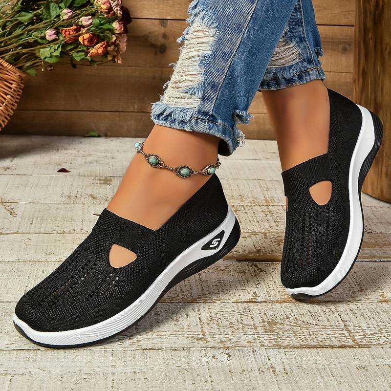 Claire | Breathable Knit Slip-On Sneakers