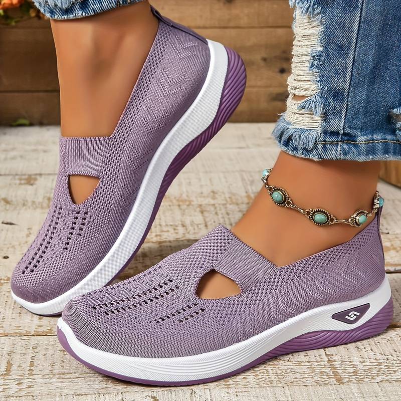 Claire | Breathable Knit Slip-On Sneakers